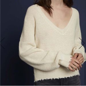 Nation LTD Zoe Waffle Knit Baby Alpaca Sweater Small